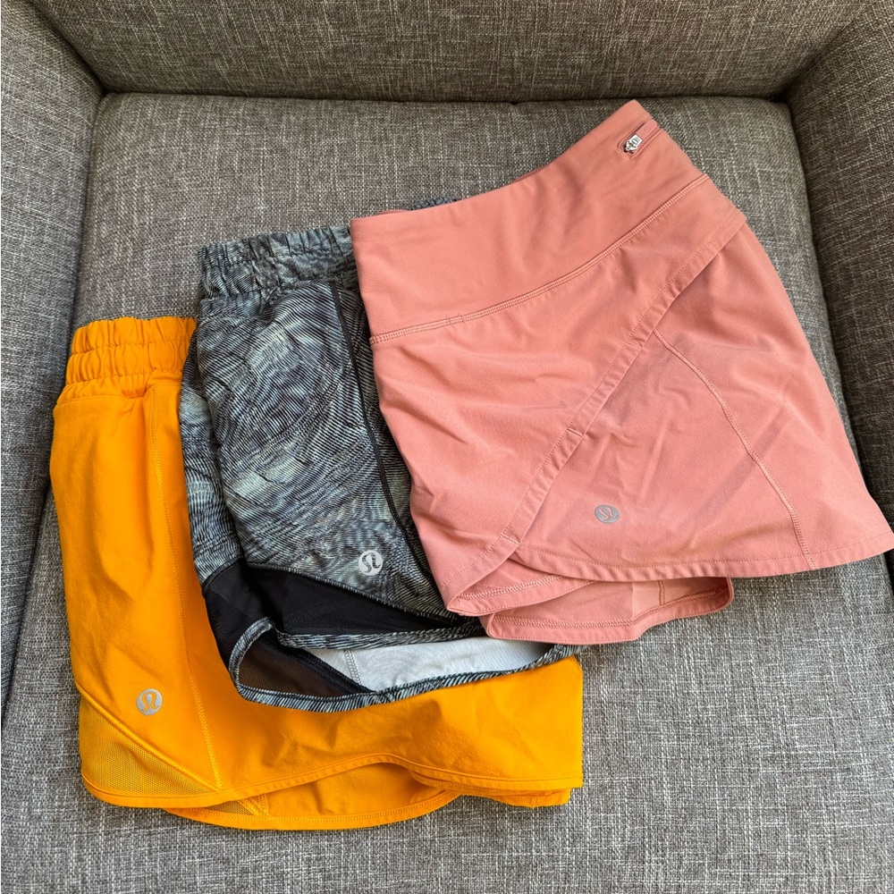 Bundle (3) Lululemon Shorts Size 12 - EUC!